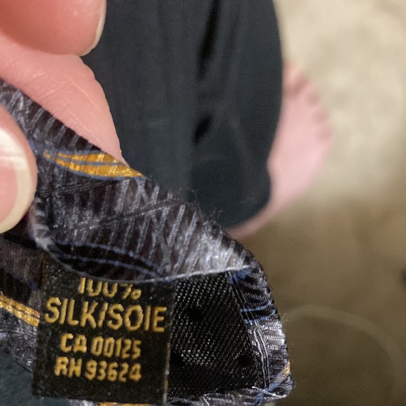 BillBlass black,grey and yellow tie - Picture 4 of 4